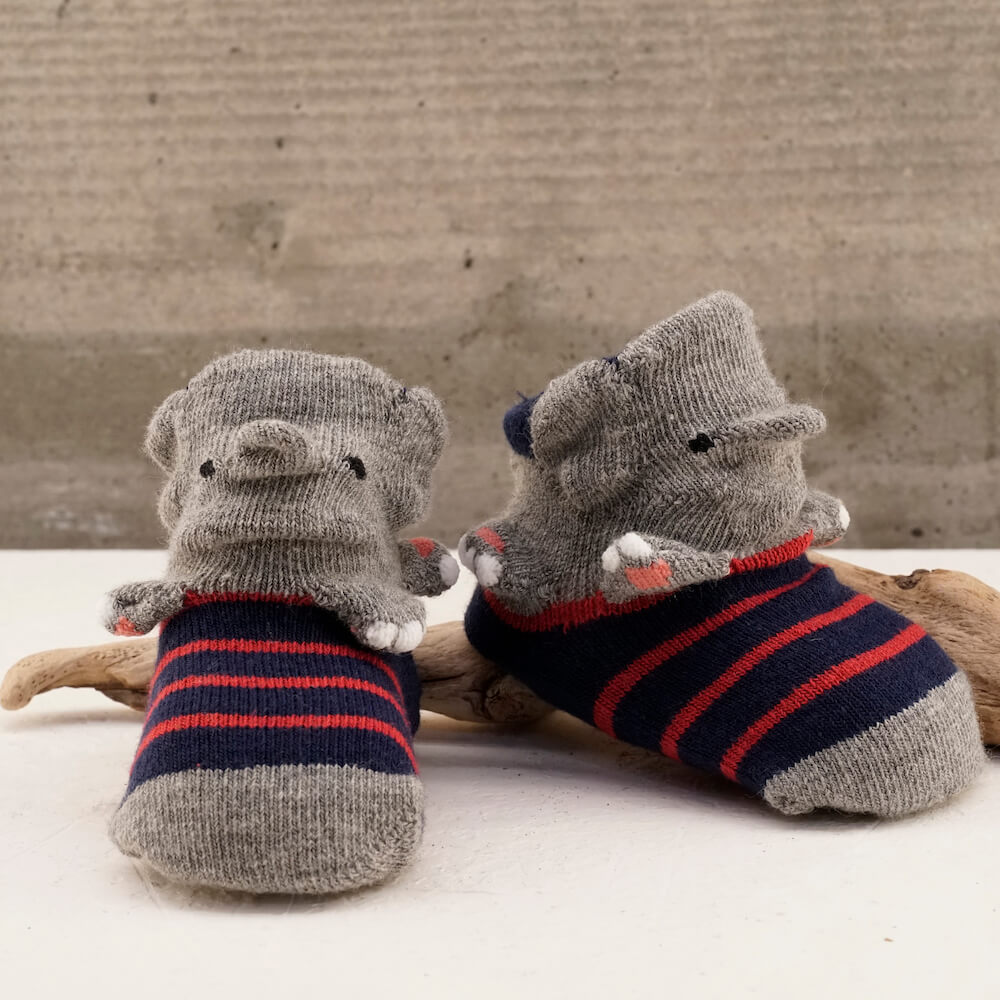 Elephant Animal Socks, 9-12cm, 12-14cm
