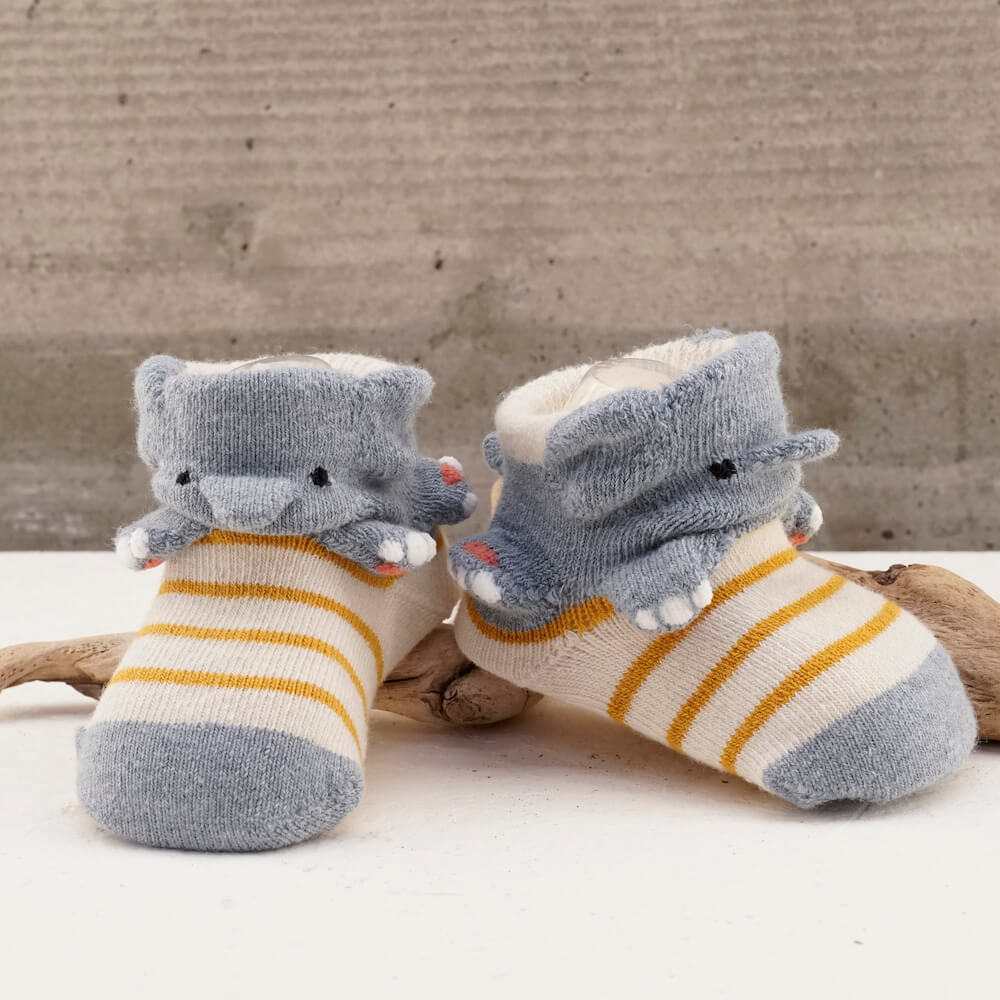Elephant Animal Socks, 9-12cm, 12-14cm