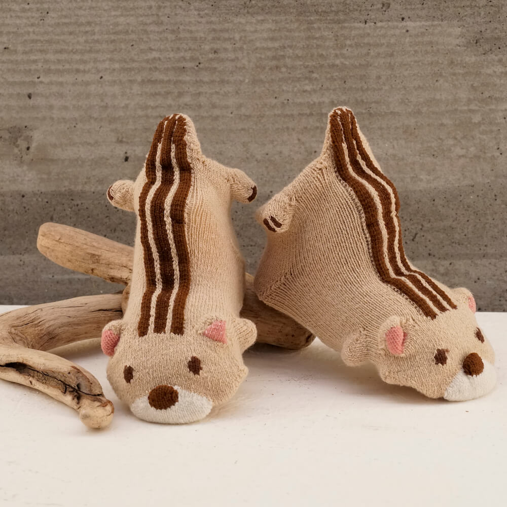 Squirrel Animal Socks 9-12cm