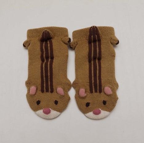 Squirrel Animal Socks 9-12cm