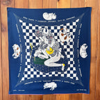 Kapital RAINBOWY 'no woman no cry' (CHECKERED) Bandana