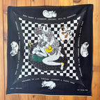 Kapital RAINBOWY 'no woman no cry' (CHECKERED) Bandana