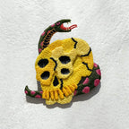 Kapital 3D Embroidered Pin Badge (Rain Skull)K2110XG526