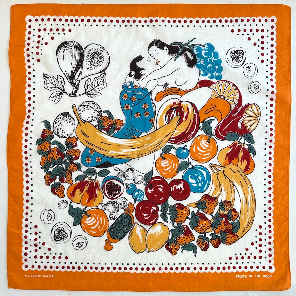 KAPITAL FRUITS BANDANA ORANGE